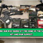 A machine gun was seized at the home of the San Jose hit-and-run suspect.