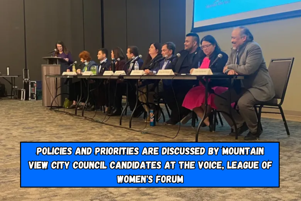 Policies and priorities are discussed by Mountain View City Council candidates at the Voice, League of Women's forum